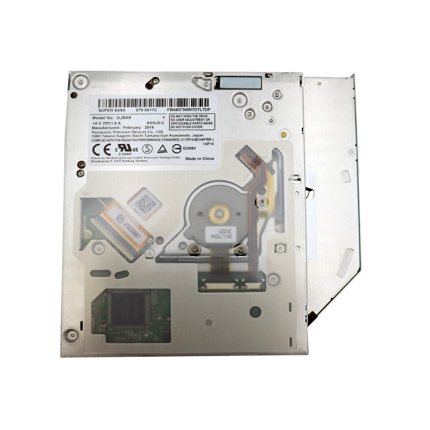 Amazon.com: YN-X UJ8A8 Sata Slot in 678-0611C Super Multi DVD-RW